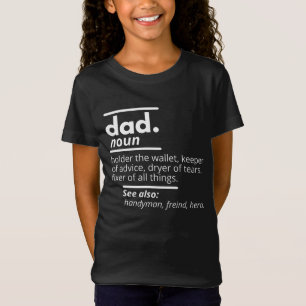 Pappa ordboksdefinition - Roligt fadersdagspresent T Shirt