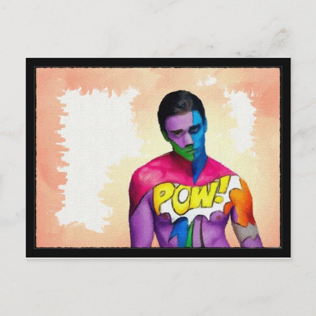 PAPPA! - originalmålning Vykort (Framsida)