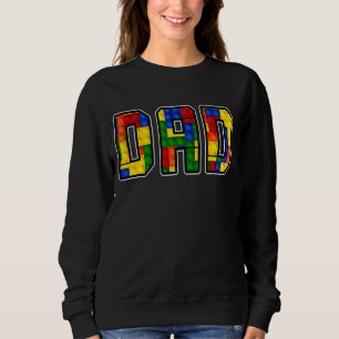 Pappa överordnad grundbyggaren Byggnad block Se T Shirt