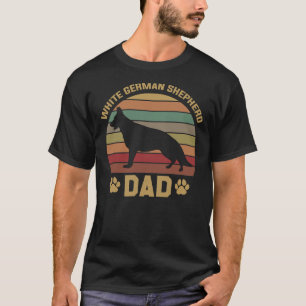 Pappa Owner White German Shepherd Old Sunset T Shirt