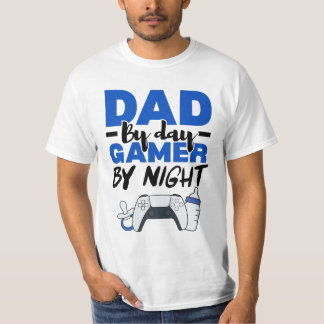 Pappa på dagarna, Gamer på nätter Playstation Papp T Shirt