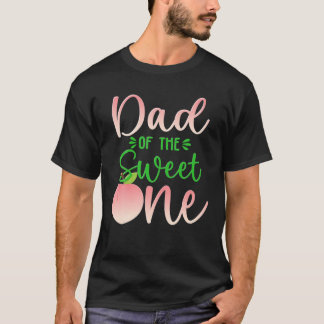Pappa på födelsedag en persika 1st Sommarfruktskam T Shirt