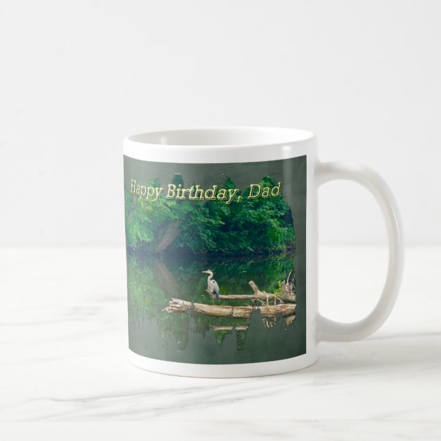 Pappa på födelsedagsmorgonen i Bäck Kaffemugg (Höger)
