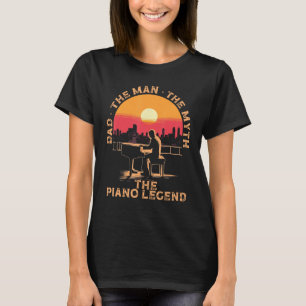Pappa på piano Pianist Tangentbord Musiker Far T Shirt