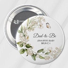 Pappa-på-vägen Vita Peonies Boho Barnkalas/Brunch Knapp