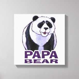 Pappa Panda Bear Canvastryck