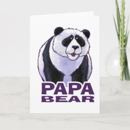 Pappa Panda Bear Kort