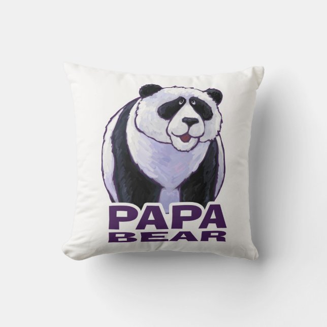 Pappa Panda Bear Kudde (Framsida)