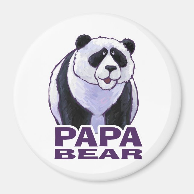 Pappa Panda Bear Magnet (Framsidan)