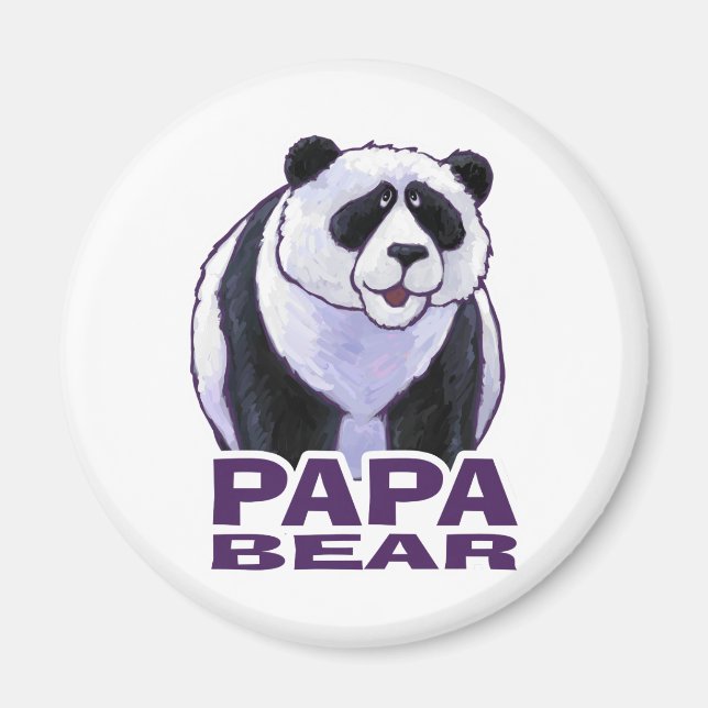 Pappa Panda Bear Magnet (Framsidan)