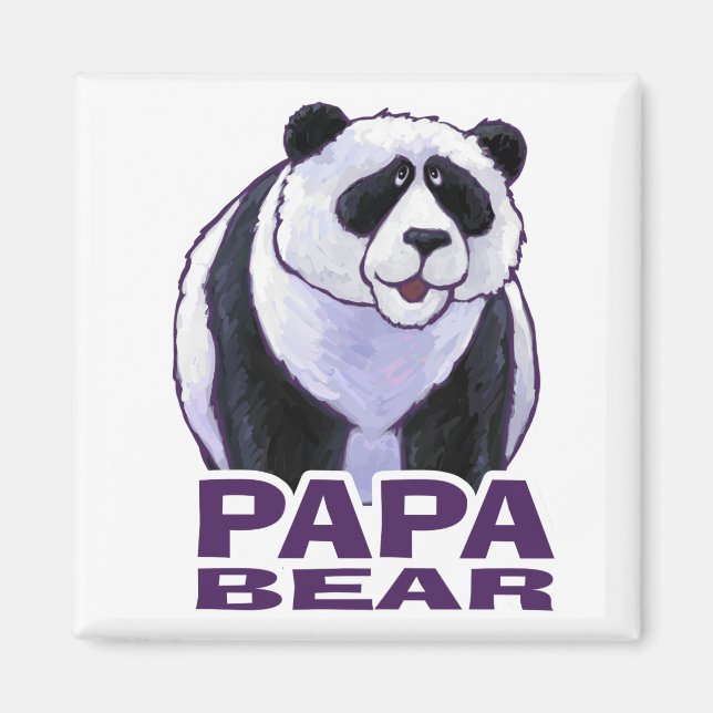 Pappa Panda Bear Magnet (Framsidan)