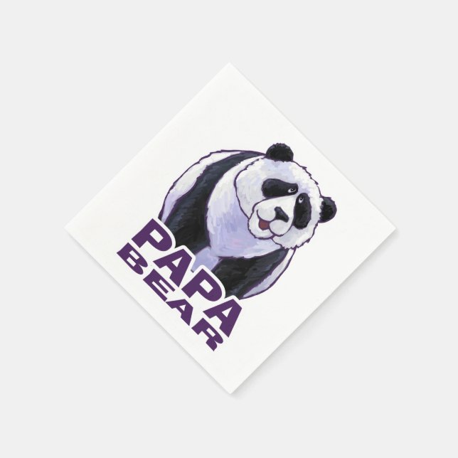 Pappa Panda Bear Pappersservett (Hörn)