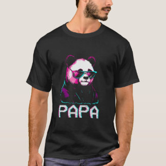 Pappa Panda Bear Retro Funny Pappa Far-dagen Birt T Shirt