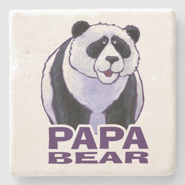 Pappa Panda Bear Stenunderlägg (Framsidan)