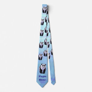 Pappa Panda Bear Tie Slips