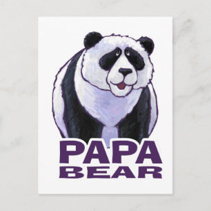 Pappa Panda Bear Vykort