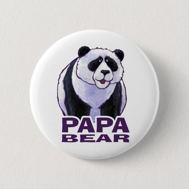 Pappa Panda Björn Knapp (Framsida)