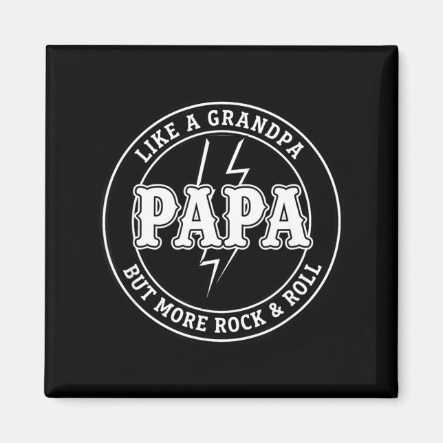 Pappa Papa som en farfar men mer Rock &amp; Roll,  Magnet (Framsidan)