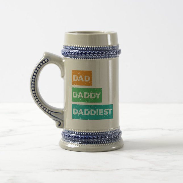 Pappa pappa Daddiest Fars dag Design Sejdel (Vänster)