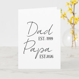 Pappa & Pappa EST Personlig | Ny farfarpresent Kort