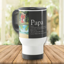 Pappa pappa Far Definition 4 Photo Collage Grått