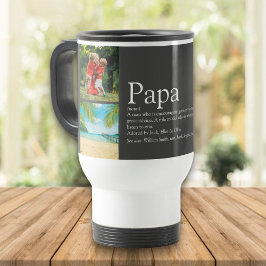 Pappa pappa Far Definition 4 Photo Collage Grått Resemugg