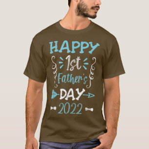 Pappa Pappa farfar Lycklig 1:a första Far T Shirt