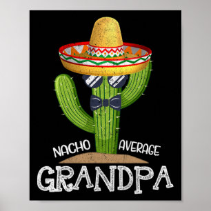 Pappa Pappa Fars dag Nacho medelvärde Morfar Cinco Poster