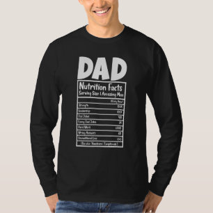 Pappa Pappa Nurtrition Facts Fantastisk Man T Shirt