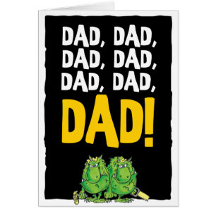 pappa, pappa, pappa (2018) hälsningskort