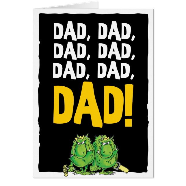 pappa, pappa, pappa (2018) hälsningskort (Framsidan)