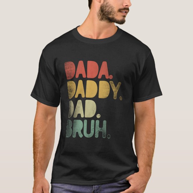 Pappa Pappa Pappa Bror Pappa Fars Dag T Shirt (Framsida)