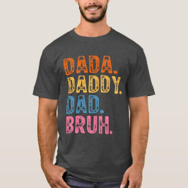 Pappa Pappa Pappa Bror Retro Vintage Fars Dag 2023 T Shirt