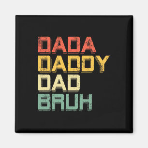 Pappa Pappa Pappa Bror Tröja Retro Vintage Rolig P Magnet