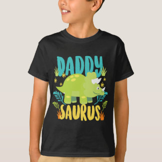 Pappa Pappa Saurus Rex Dinosaur Dino för Far T Shirt