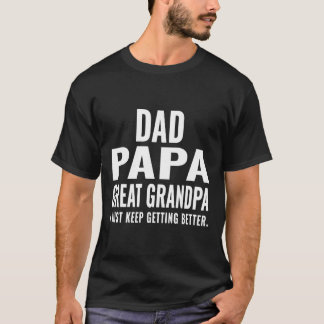 Pappa Pappa Underbar morfar Fars dag-gåva från Gra T Shirt