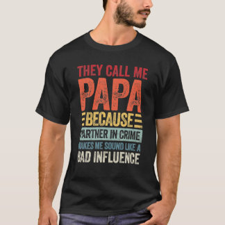 Pappa-partner i brottmål t shirt