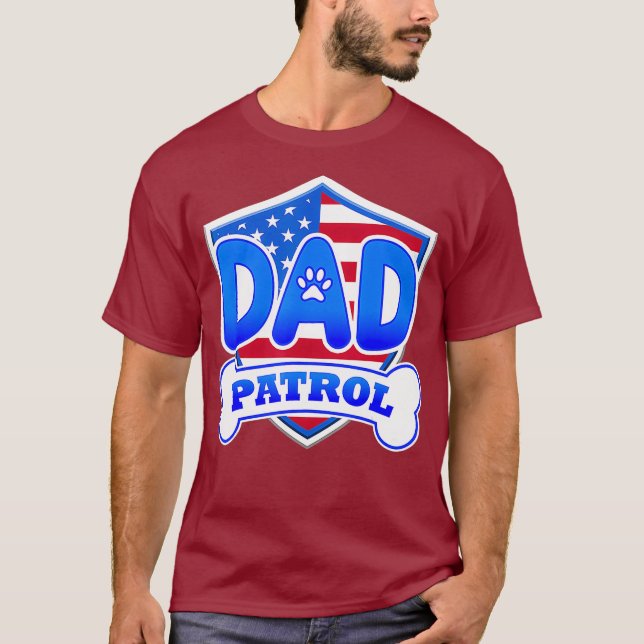 Pappa Patrol Hund T Shirt (Framsida)