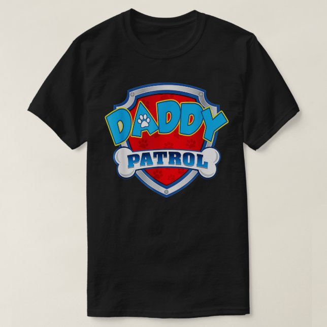 Pappa Patrol Shirt Hund Mamma Pappa Funny För mana T Shirt (Design framsida)