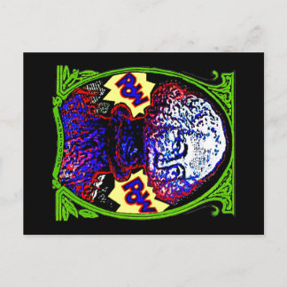 PAPPA! Pengar blåser upp POSTCARD Vykort