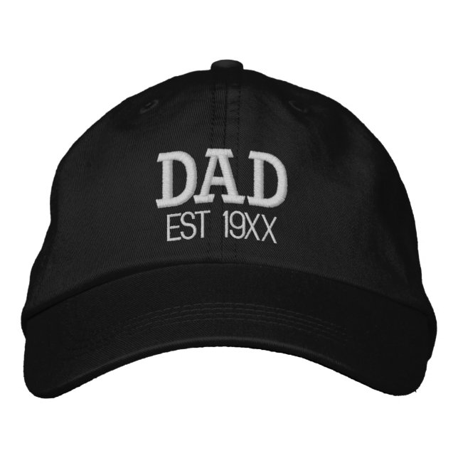 Pappa Personlig Farsdagspresent Anpassad Text Broderad Keps (Framsida)