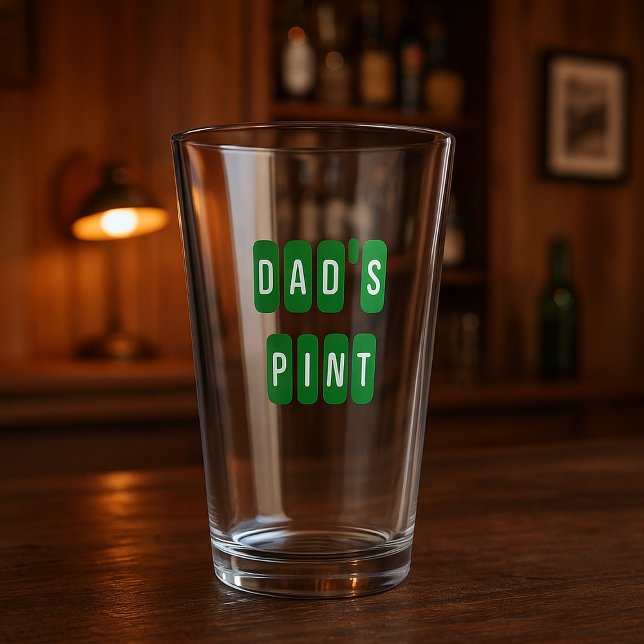 Pappa Personlig Pint Glass - Anpassningsbar Beer G Glaskopp (Skapare uppladdad)