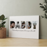 Pappa Photo Collage Canvas<br><div class="desc">Detta är en fotokollage som spådomar ut ord DADDY tillsammans med ett anpassningsbar-meddelande. Det här är perfektens gåva till pappa på far dag, på hans födelsedag eller jul.</div>