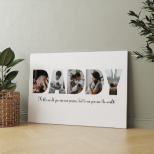 Pappa Photo Collage Canvas