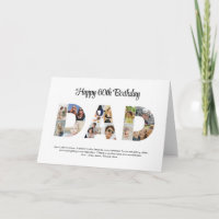 Pappa Photo Collage Cutout Fars dag Birthday