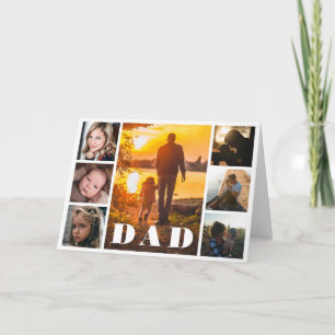 Pappa Photo Collage Fars dag Kort