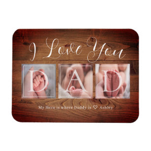 PAPPA Photo Collage Fars dag Magnet