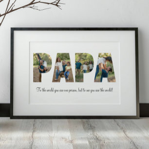 Pappa Photo Collage Poster