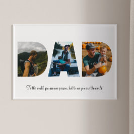 Pappa Photo Collage Poster