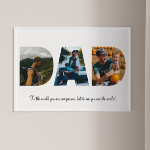 Pappa Photo Collage Poster